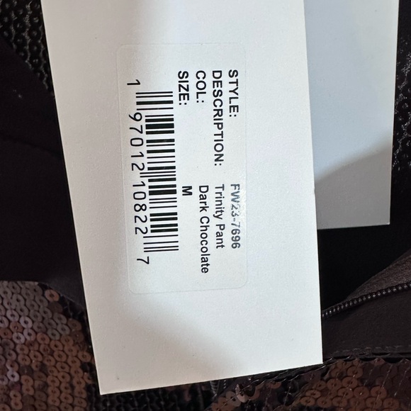 NWT Retrofete SET Tuxedo Blazer Pant Suit Dark Brown Sequin Medium $1100 Retail - Picture 16 of 16